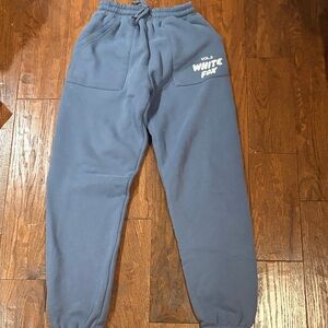 White Fox Boutique Blue Track Pants